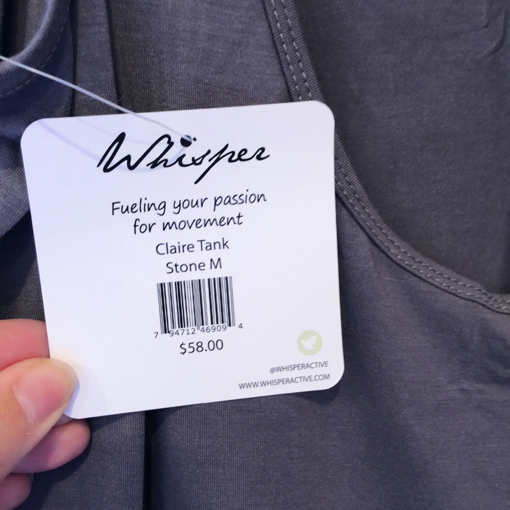 NWT Whisper Active Claire Tank - Picture 4 of 5